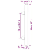 Cabinet Handles 20 pcs Bronze 96 mm Stainless Steel 3203612