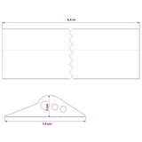 Garage Floor Seal Black 74 x 20 mm 6.5 m EPDM Rubber 42038273