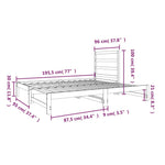 ZNTS Pull-out Day Bed without Mattress White 2x cm 3124748