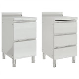 Commercial Kitchen Cabinets 2 pcs 50x60x96 cm Stainless Steel 3081934