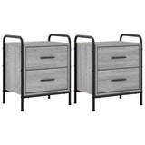Bedside Cabinet 2 pcs Grey Sonoma 40 x 30 x 50 cm 8013489