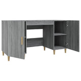 Desk Grey Sonoma 140x50x75 cm Engineered Wood 817550