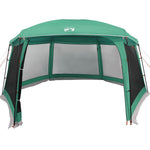 ZNTS Pool Tent with Removable Fly & Mesh Walls Sea Green 670x590 cm 4100632