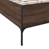 Bed Frame without Mattress Brown Oak 160x200 cm 3279791