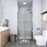 Shower Door Half Frosted ESG 81x190 cm 148787
