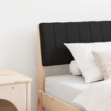 Upholstered Headboard Black 90 cm Solid Pine Wood 879251