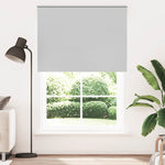 ZNTS Roller Blind Blackout Light Grey 155x230 cm Fabric Width 151.6 cm Polyester 4011477