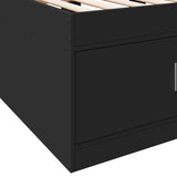 Daybed Black Engineered wood 100x200 cm Daybed Rectangular 3280238