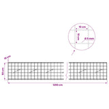 Gabion with 5 mm Wire and 10x10 cm Mesh 1200x10x50 cm 3464922