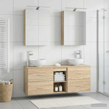 Bathroom Cabinet Set 5 pcs Sonoma Oak Engineered Wood 3406673