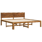 Double Bed Frame with Headboard ROSTOCK Natural 180 x 200 cm 3405456