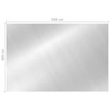 Rectangular Pool Cover 600x400 cm PE Silver 93102