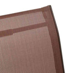 Stackable Garden Chairs 4 pcs Brown Textilene Fabric 318782