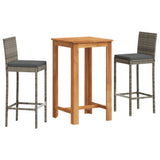 Garden Bar Set Grey 3295295