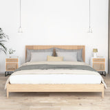 Bedside Cabinets 2 pcs White 40x30x55.5 cm Engineered Wood&Iron 352092