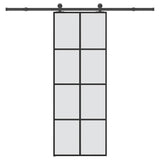 Sliding Door with Hardware Set 76x205 cm ESG Glass&Aluminium 3332888