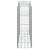 Arched Gabion Baskets 11 pcs 200x50x140/160 cm Galvanised Iron 3145691