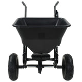 Walk Behind Salt Spreader PVC and Steel 106x73x76 cm 45 L 142966