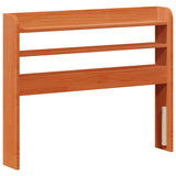 Bed Frame with Headboard 2 pcs Wax Brown Solid Pine Wood 3422755