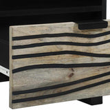 Bedside Cabinet with Drawer White and Black 40 x 33 x 46 cm 4017978