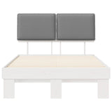 Bed Frame with Upholstered Headboard Light Grey 120 x 200 cm 877283