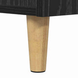 Bedside Cabinet 2 pcs Black Oak 40 x 35 x 47 cm Engineered Wood 880588