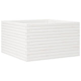Garden Planter White 80x80x45.5 cm Solid Wood Pine 847259