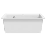 Granite Kitchen Sink Single Basin White 144863