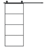 Sliding Door with Hardware Set 90x205 cm ESG Glass&Aluminium 3152147