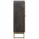 Highboard Brass 53.5 x 30 x 95 cm 42020074
