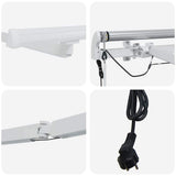 Awning Frame with LED Strip Lights White 500 x 350 cm Aluminium 313227