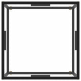 Coffee Table Black with Tempered Glass 60x60x35 cm 322871