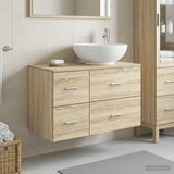 Bathroom Furniture Set 2 pcs Sonoma Oak Engineered Wood 3403994