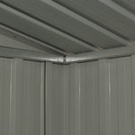 ZNTS Garden Storage Shed Anthracite Steel 204x132x186 cm 47028