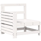 5 Piece Garden Sofa Set White Solid Wood Pine 3250813