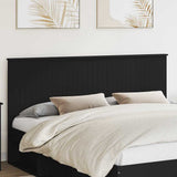 Headboard with Headboard Black Oak 180 cm Engineered wood 887726