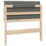 Upholstered Headboard with Headboard Brown and Light Grey 80 cm 880203