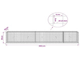 Gabion with 3.5 mm Wire and 5x5 cm Mesh 250x30x50 cm 3462215