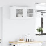 Hanging Cabinet with Door White 80 x 31 x 40 cm Engineered Wood 884226