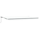 Retractable Awning White 600 x 350 cm Polyester and Aluminium 3331761