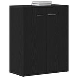 Sideboard Black Oak 60x30x75 cm Engineered Wood 862449