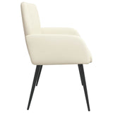 2 Seater Sofa with Metal Legs 2-Seater Cream Corduroy Fabric 42051045