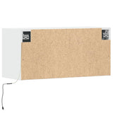 TV Wall Cabinet with LED Lights White 80x31x35 cm 852355