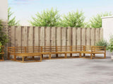 Outdoor Sofa Set 7 pcs Natural Solid Acacia Wood 3367877
