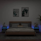 Bedside Cabinets with LED Lights 2 pcs Grey Sonoma 40x39x48.5 cm 836795