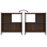Bookcase Brown Oak 72x28x77.5 cm Engineered Wood 838882