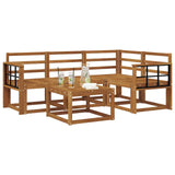 Outdoor Sofa Set 5 pcs Natural Solid Acacia Wood 3366367
