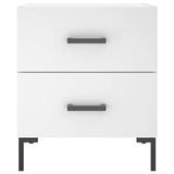 Bedside Cabinets 2 pcs White 40x35x47.5 cm Engineered Wood 827309