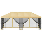 6 x 3 m Cream Polyester and Steel 190 3375995