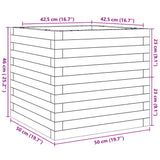 Garden Planter 50x50x46 cm Solid Wood Pine 3282404